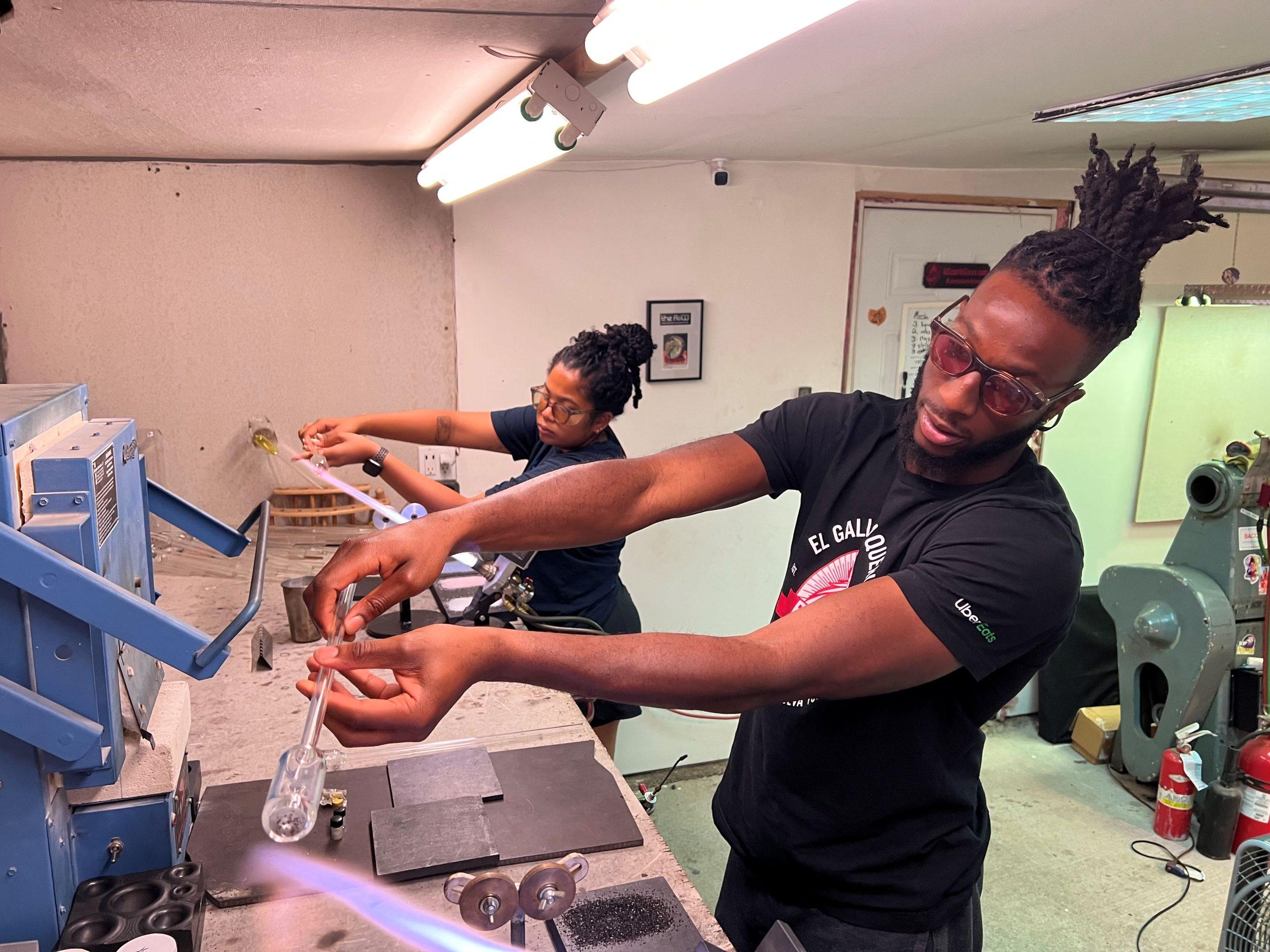 Couples Glass Blowing Date